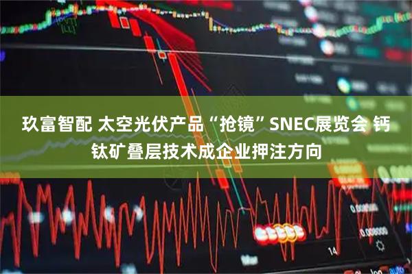 玖富智配 太空光伏产品“抢镜”SNEC展览会 钙钛矿叠层技术成企业押注方向